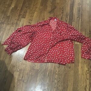 Chicwish heart blouse - XXL